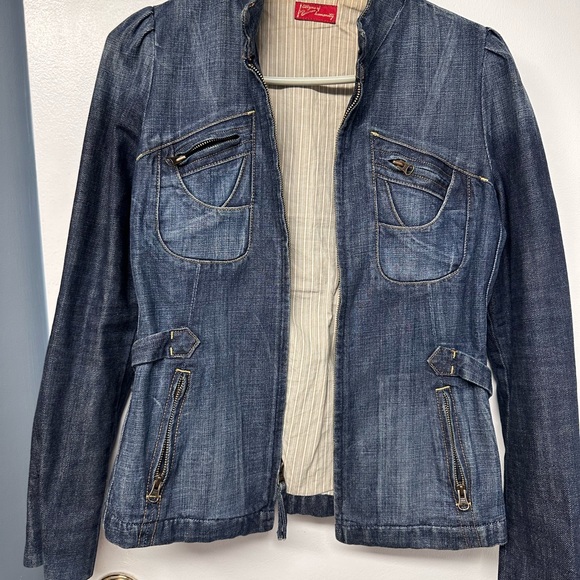 Citizens Of Humanity Blue Denim Jacket Fitted Silhouette - Picture 1 of 5